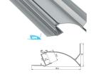 Hliníkový profil TOPO 2m pro LED pásky, eloxovaný stříbrný